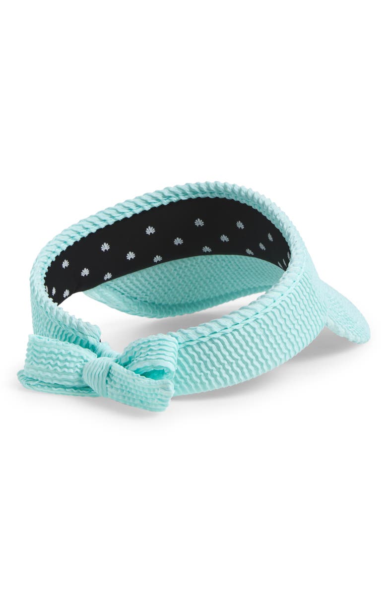 Lele Sadoughi Swimmer Bow Visor, Alternate, color, Sea Blue