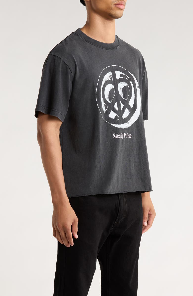 PacSun Steady Pulse Cotton Graphic T-Shirt, Alternate, color, Washed Black
