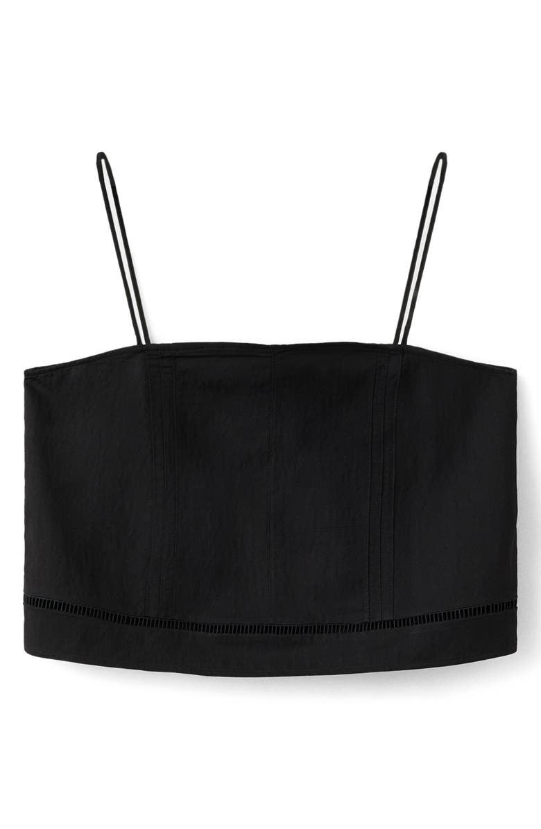 MANGO Cutwork Trim Crop Top, Alternate, color,