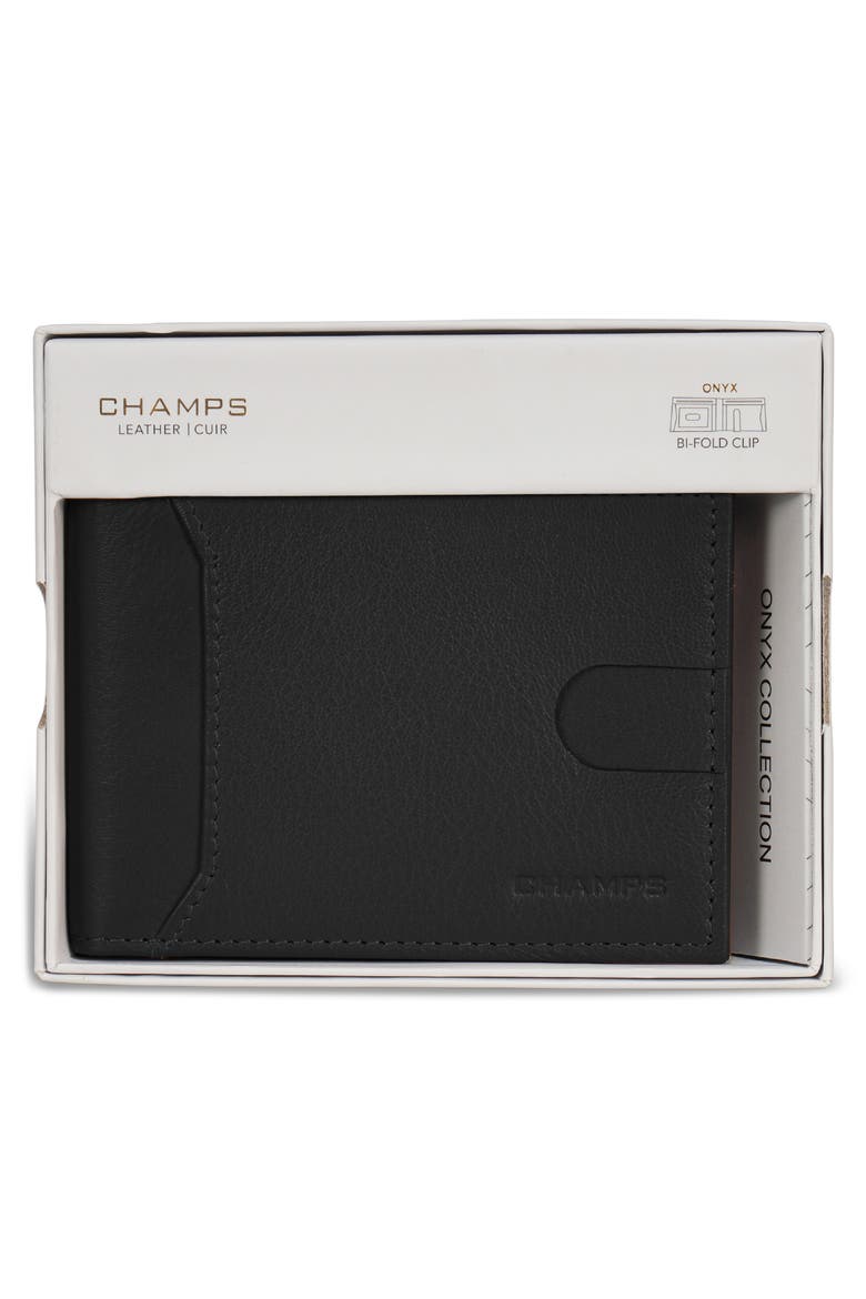 Bifold Wallet with Money Clip, Alternate, color, BLACK