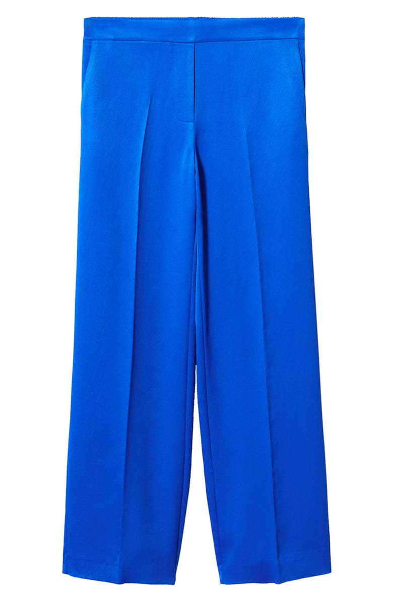 MANGO Flowy Satin Suit Pants, Alternate, color,