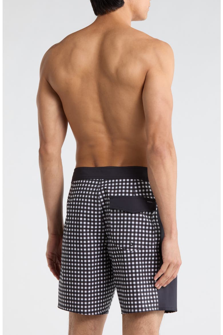 Hawaii Apex Swim Trunks, Alternate, color, BLACK WHITE