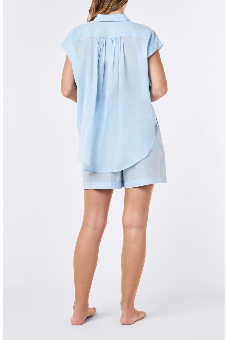Nicola Boxer Short Pajamas, Alternate, color, CLEAR SKY