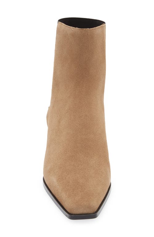 Mango Square Toe Bootie In Brown