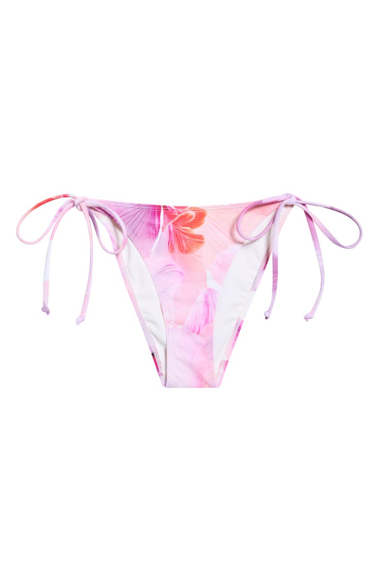PacSun High Cut Side Tie Bikini Bottoms, Alternate, color, Purple Floral