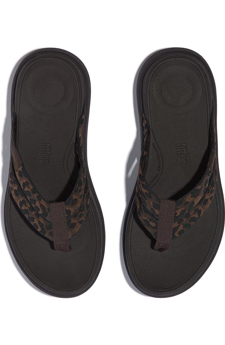 FitFlop F-Mode Go Leopard Web Strap Flip Flop, Alternate, color,