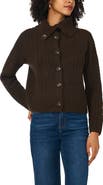 1.STATE Cable Knit Cardigan with Collar