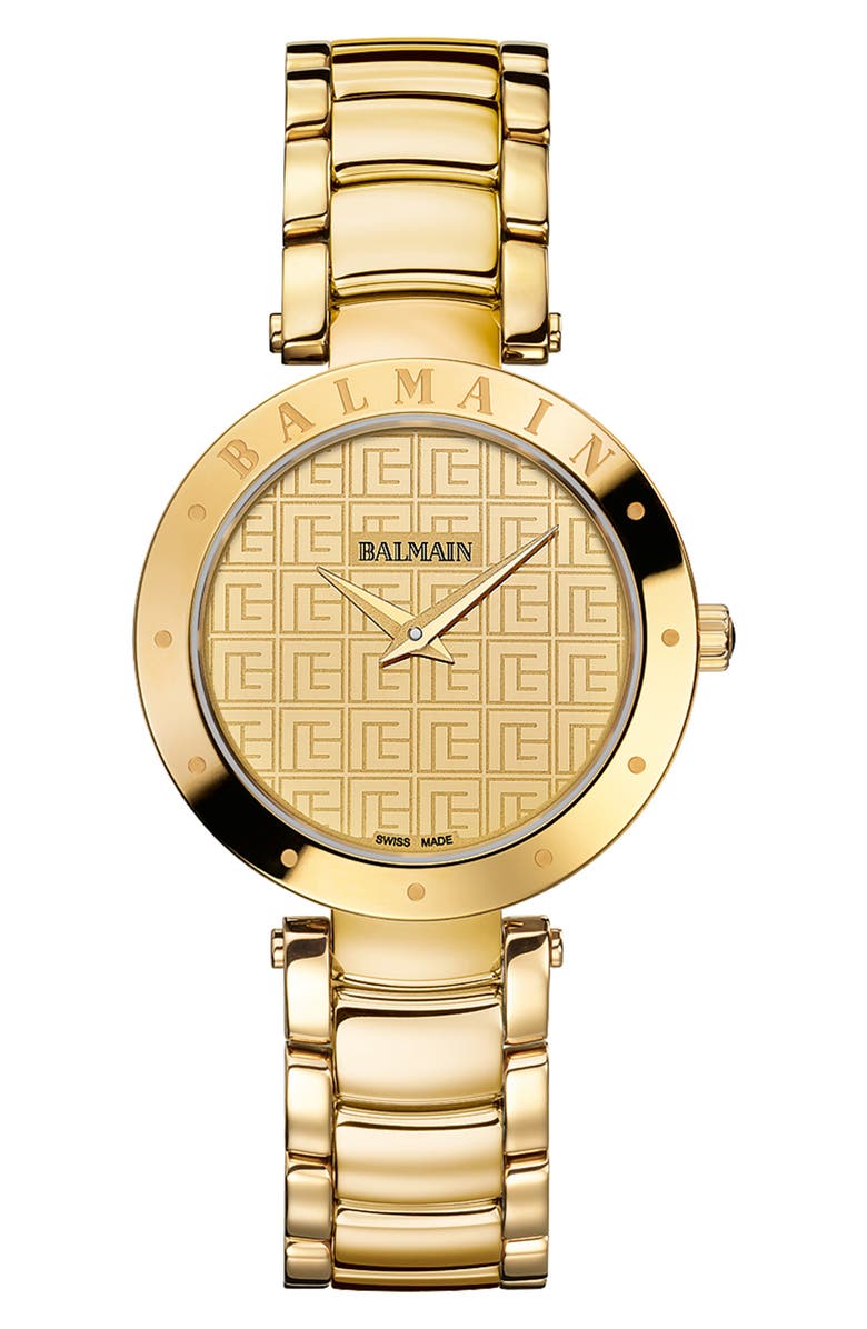 Balmain Bijou Bracelet Watch, 33mm, Main, color, Yellow Gold Pvd Coating
