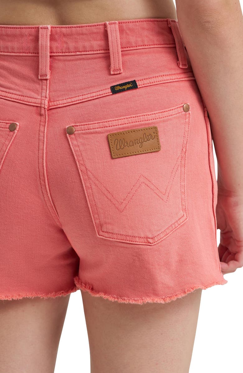 Wrangler Western Cutoff Denim Shorts, Alternate, color, 