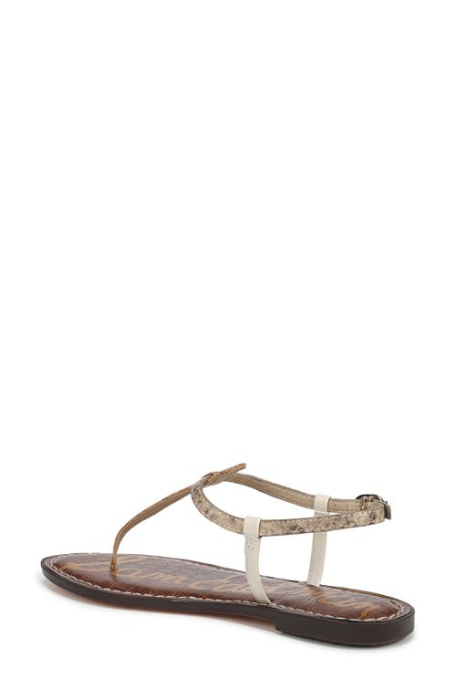 Sam Edelman Gigi Thong Sandal Natural Multi Python In Natural Multi