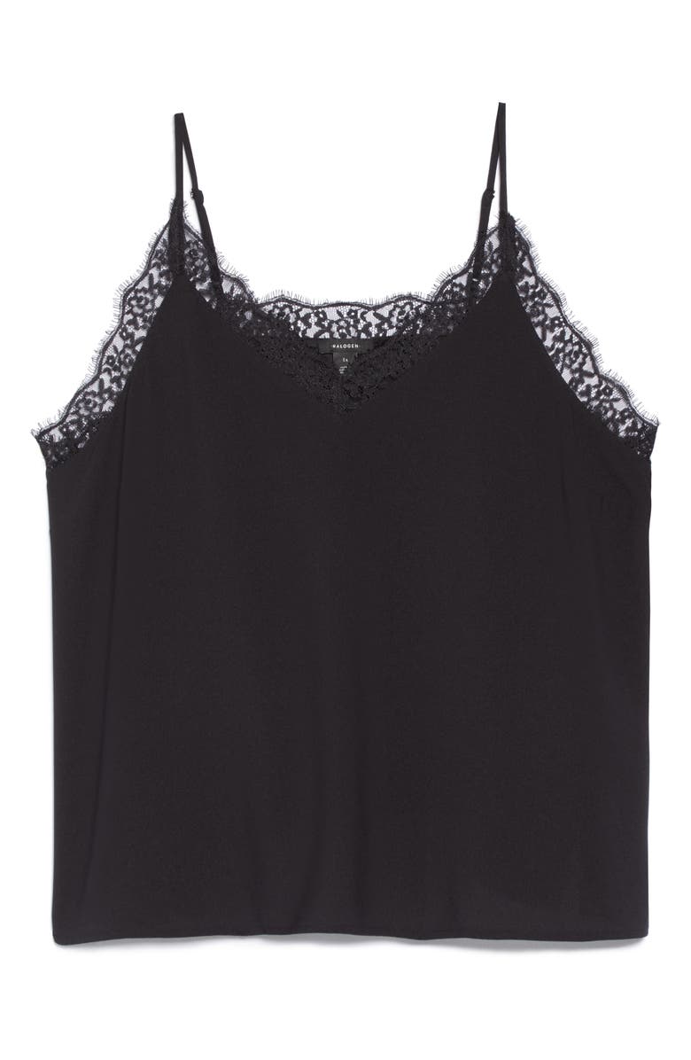 Halogen<sup>®</sup> Lace Trim Camisole, Alternate, color,
