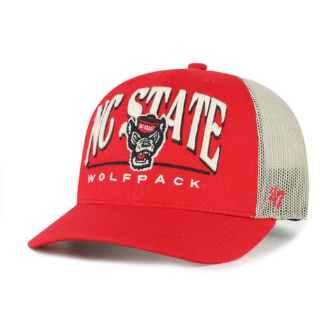 Men's '47 Red NC State Wolfpack Arid Adjustable Trucker Hat
