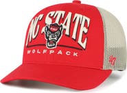 '47 Men's '47 Red NC State Wolfpack Arid Adjustable Trucker Hat