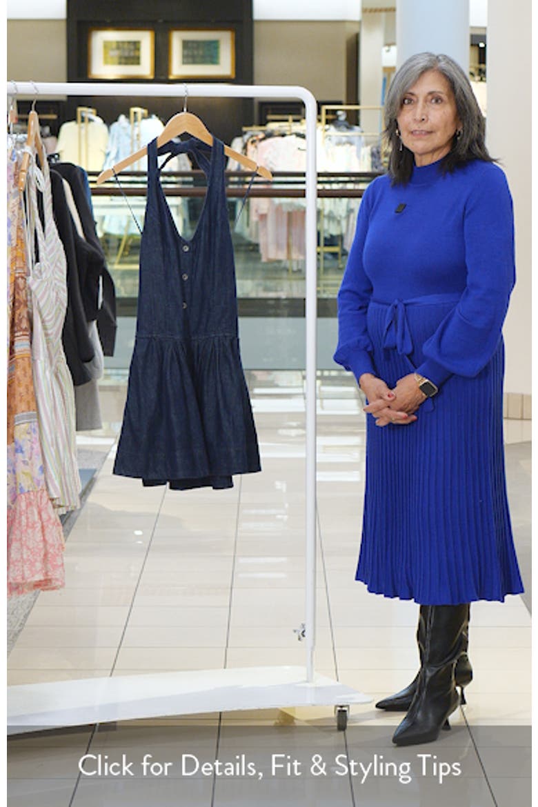 Clean Break Denim Halter Minidress video