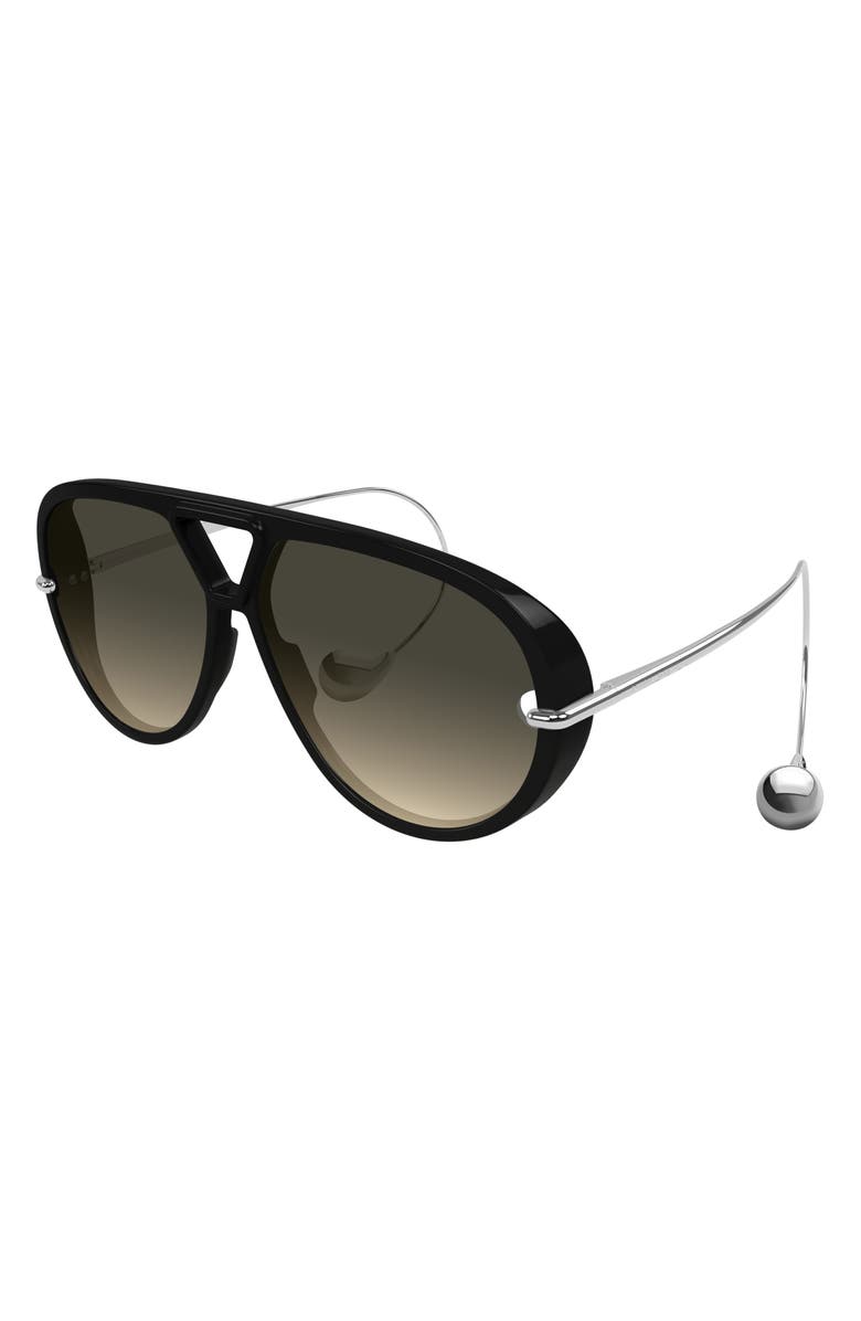 Bottega Veneta Drop 63mm Aviator Sunglasses, Alternate, color, 