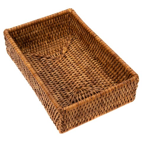 Artifacts Rattan Guest Towel - Rectangular Napkin Holder