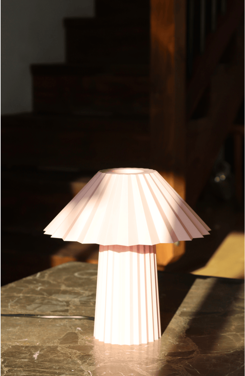 Sofiest Designs Umbrella Table Lamp, Alternate, color, Bubblegum Pink