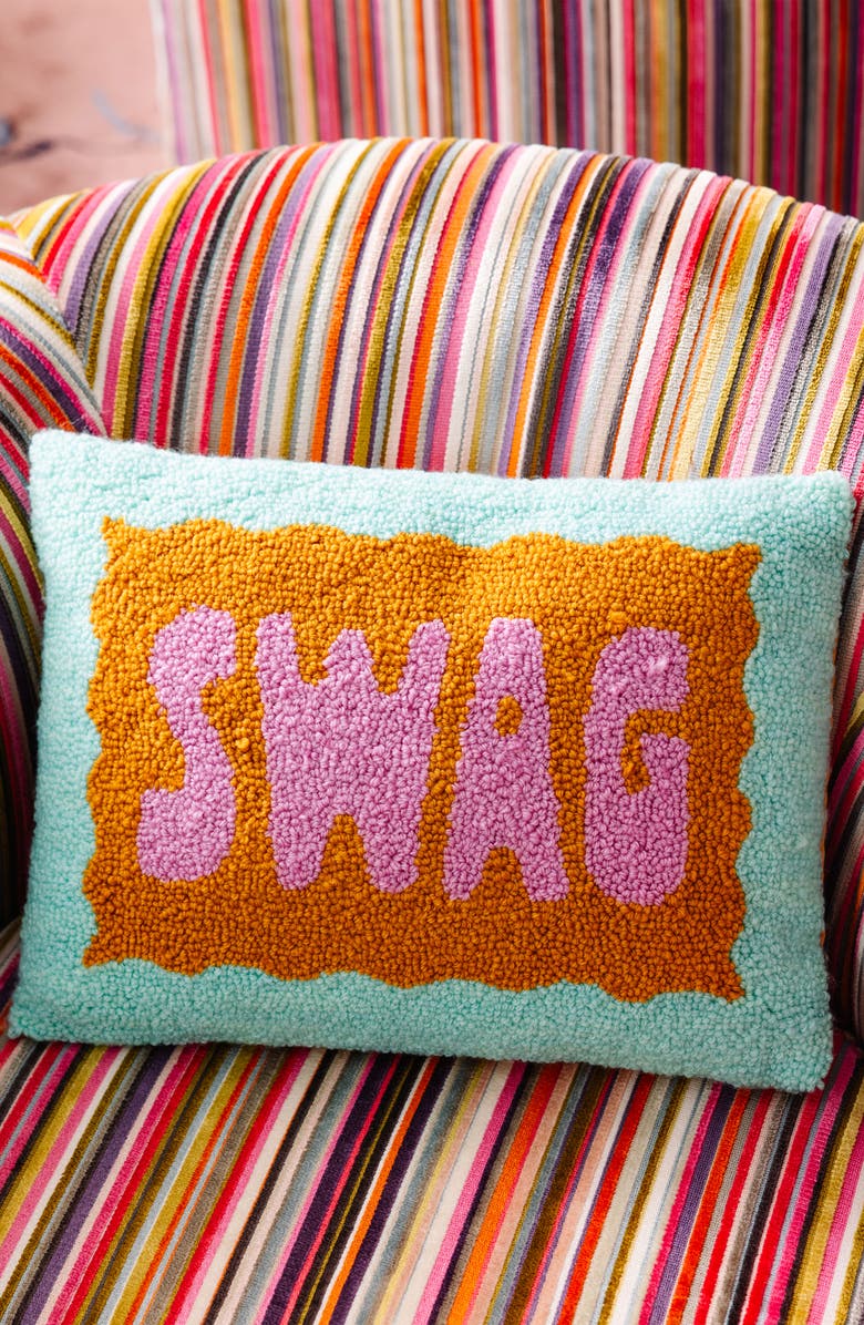Furbish Swag Pillow, Alternate, color, Swag