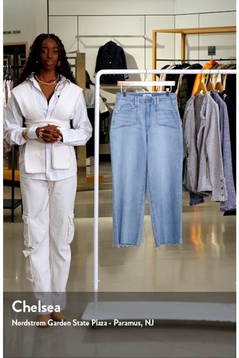 Anessa Raw Hem Wide Leg Jeans video
