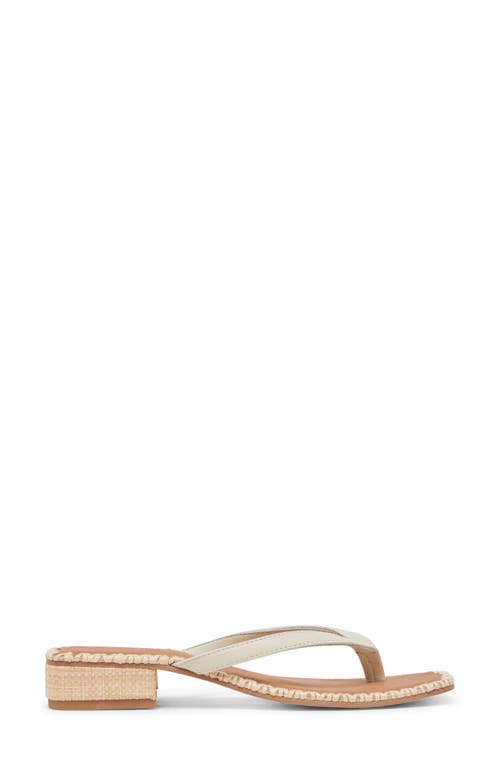 Dolce Vita Barty Flip Flop In White Leather