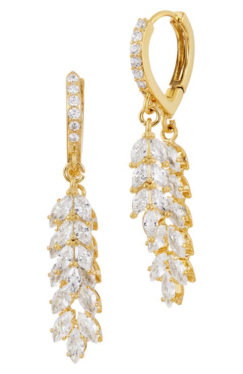 Marquis Cubic Zirconia Drop Earrings