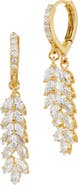 SAVVY CIE JEWELS Marquis Cubic Zirconia Drop Earrings