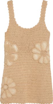 Ramy Brook Cara Floral Cotton Crochet Minidress