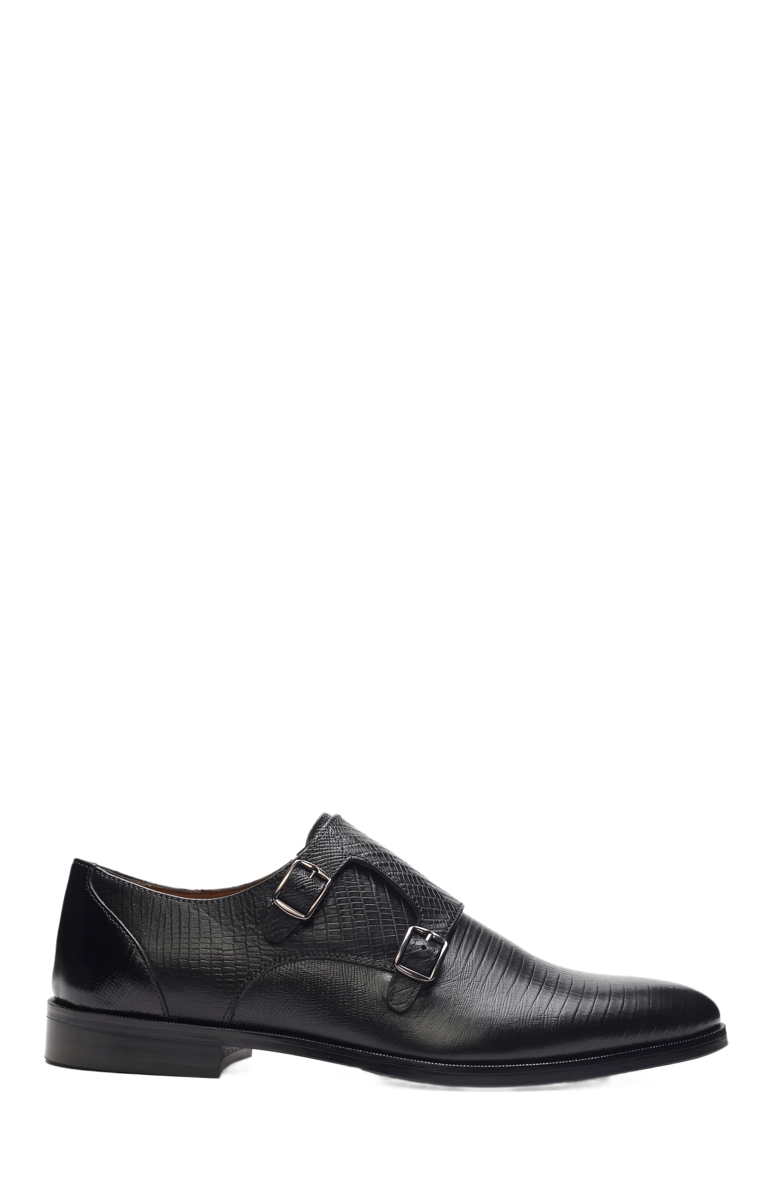 CARLOS SANTANA Jack Double Monk Strap, Alternate, color, Black