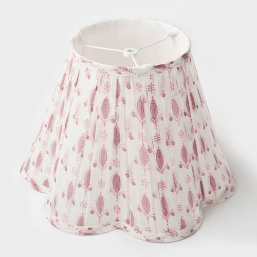 Mela Artisans Blokette Pattern Lamp Shades In White