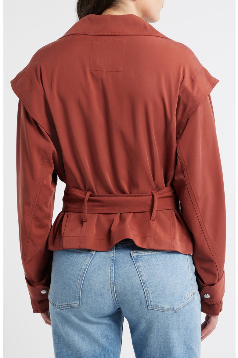 Jophelia Trench Jacket, Alternate, color, HENNA