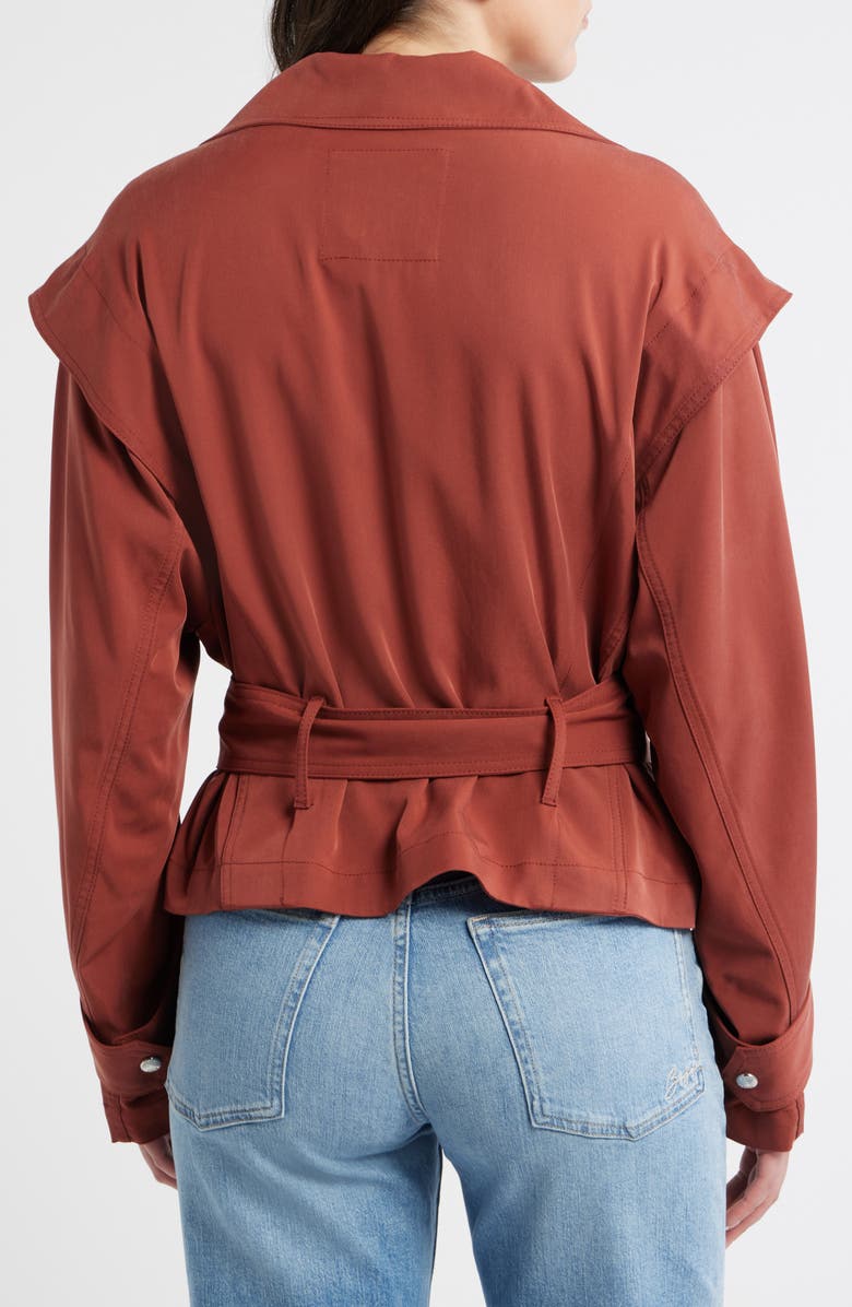 BOSS Orange Jophelia Trench Jacket, Alternate, color, Henna
