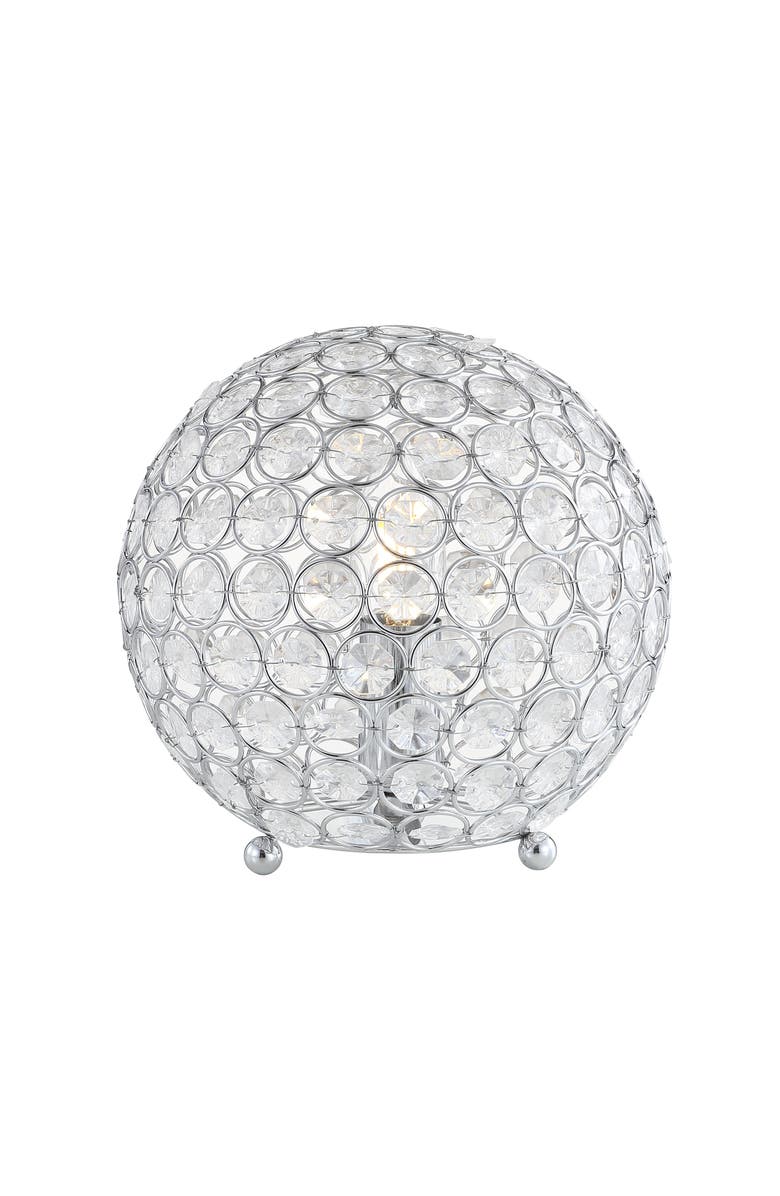 JONATHAN Y Gemma Acrylic/Metal LED Table Lamp, Main, color, Clear/Chrome