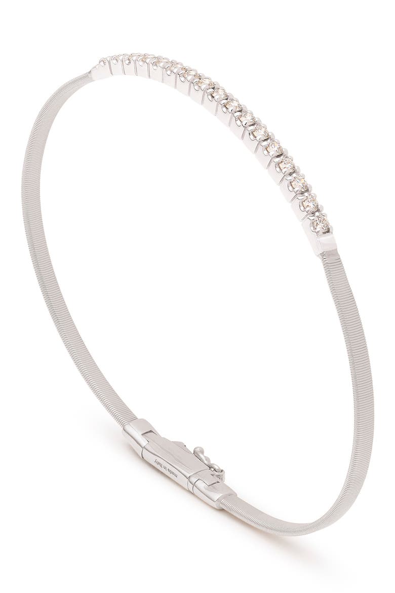 Masai Diamond 18K White Gold Tennis Bracelet, Main, color, WHITE GOLD