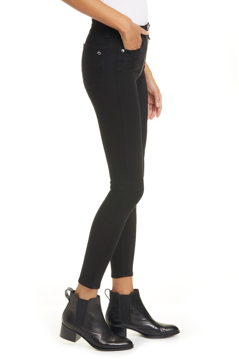 Nina High Waist Ankle Skinny Jeans, Alternate, color, NO FADE