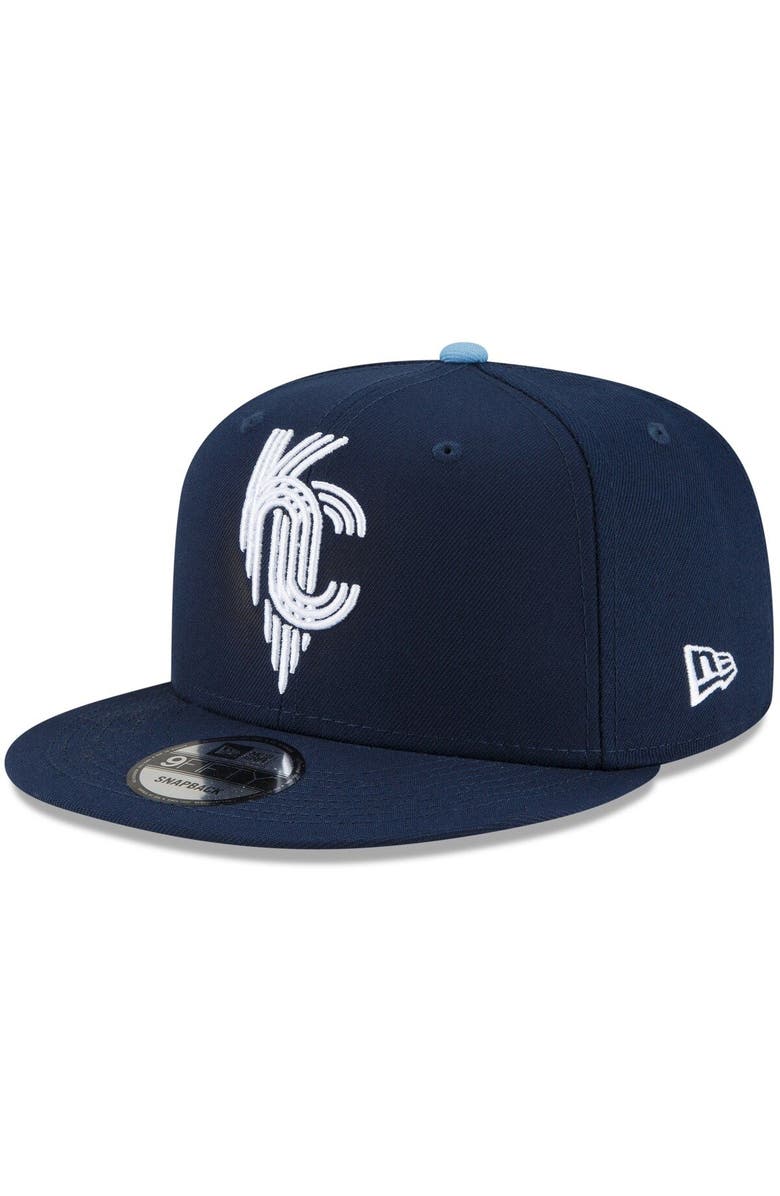 New Era Men's New Era Navy Kansas City Royals 2022 City Connect 9FIFTY Snapback Adjustable Hat, Main, color, 