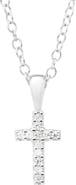 Mignonette Sterling Silver Cross Necklace