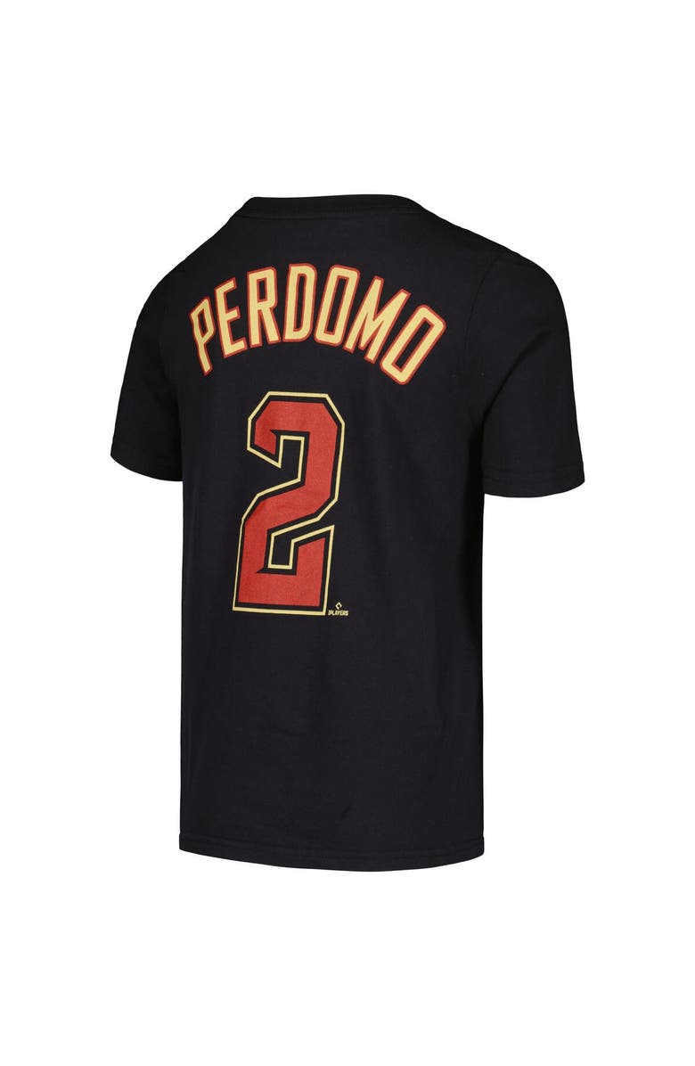 Nike Youth Nike Geraldo Perdomo Black Arizona Diamondbacks Name & Number T-Shirt, Alternate, color, Black