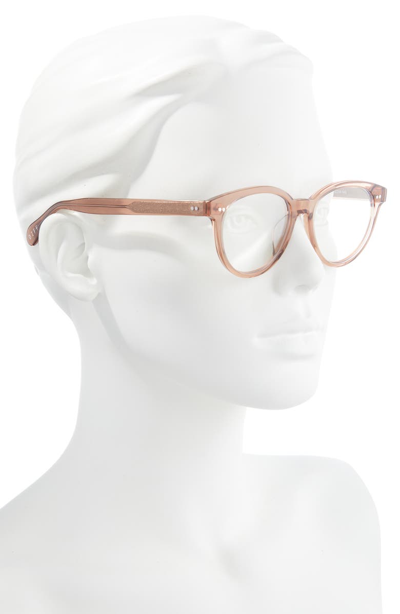 DIFF Carly 48mm Round Optical Glasses, Alternate, color, Cafe Ole