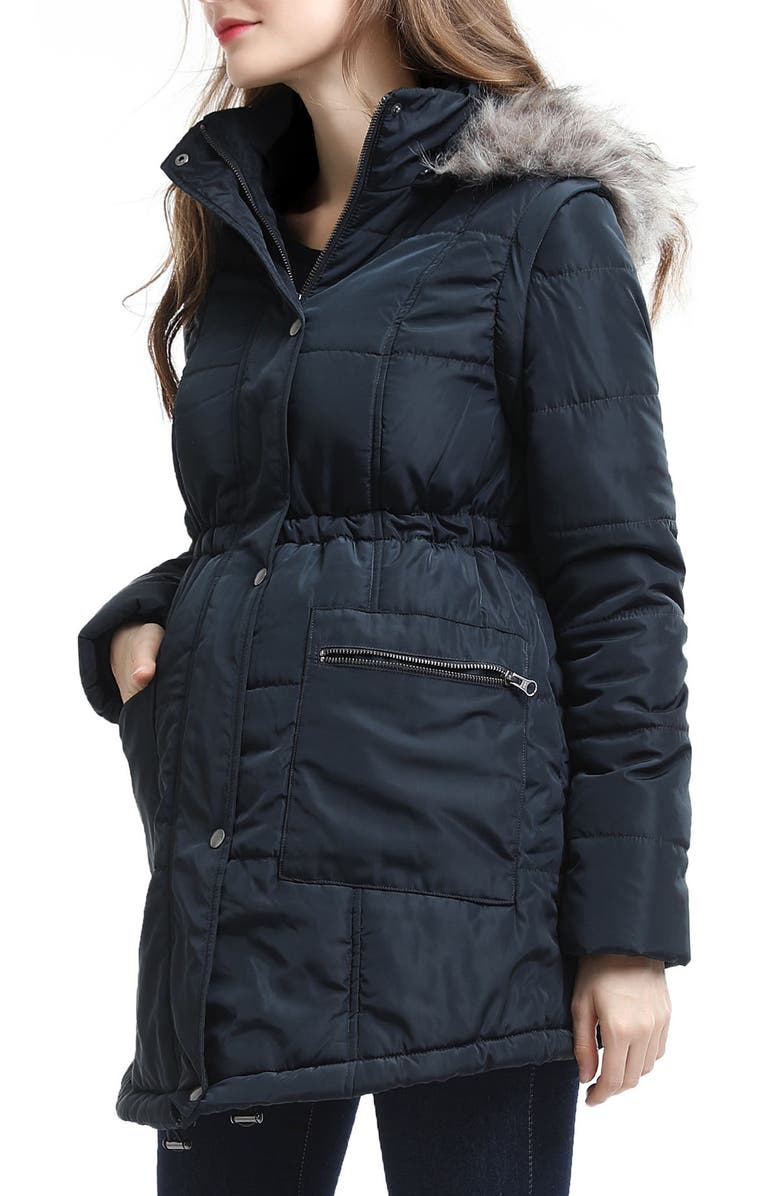 Kimi and Kai Mina 2-in-1 Hooded Maternity Coat, Alternate, color, 