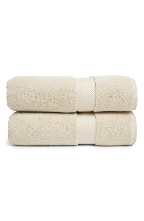 Set of Two Organic Hydrocotton Bath Towels