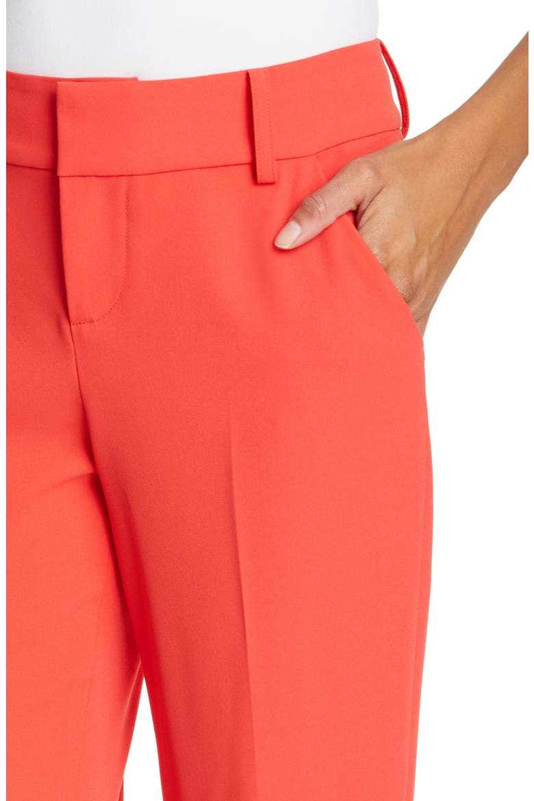 Stacey Slim Trousers, Alternate, color, BRIGHT POPPY