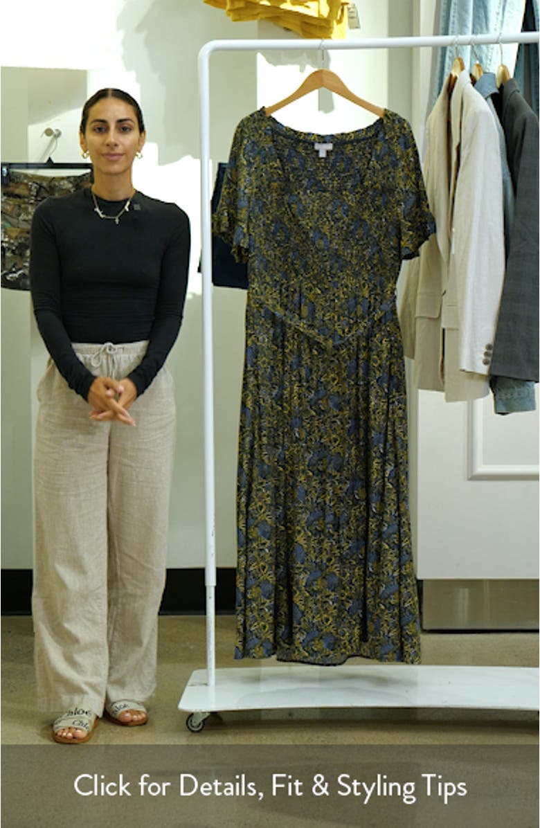 Smocked Ruffle Maxi Dress, sales video thumbnail