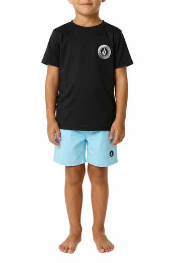 Kids' Ombré Stone Rashguard T-Shirt & Swim Shorts Set