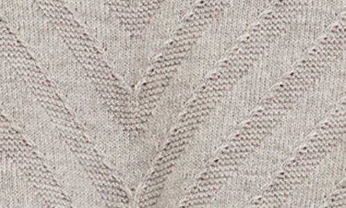 Ted Baker Canon Chevron Texture Short Sleeve Cotton & Wool Crewneck Sweater In Neutral