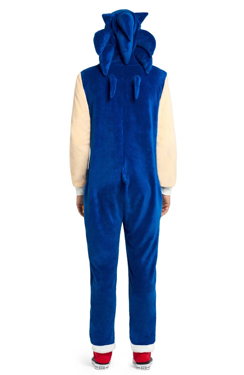 OppoSuits Sonic the Hedgehog<sup>®</sup> One-Piece Hooded Jumpsuit, Alternate, color, Blue