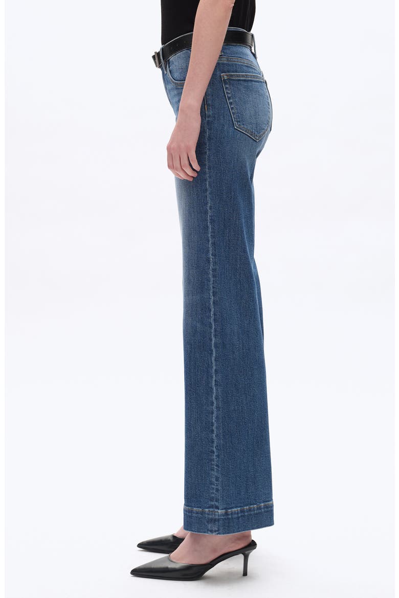 Low Rise Wide Leg Jeans, Alternate, color, MEDIUM BLUE
