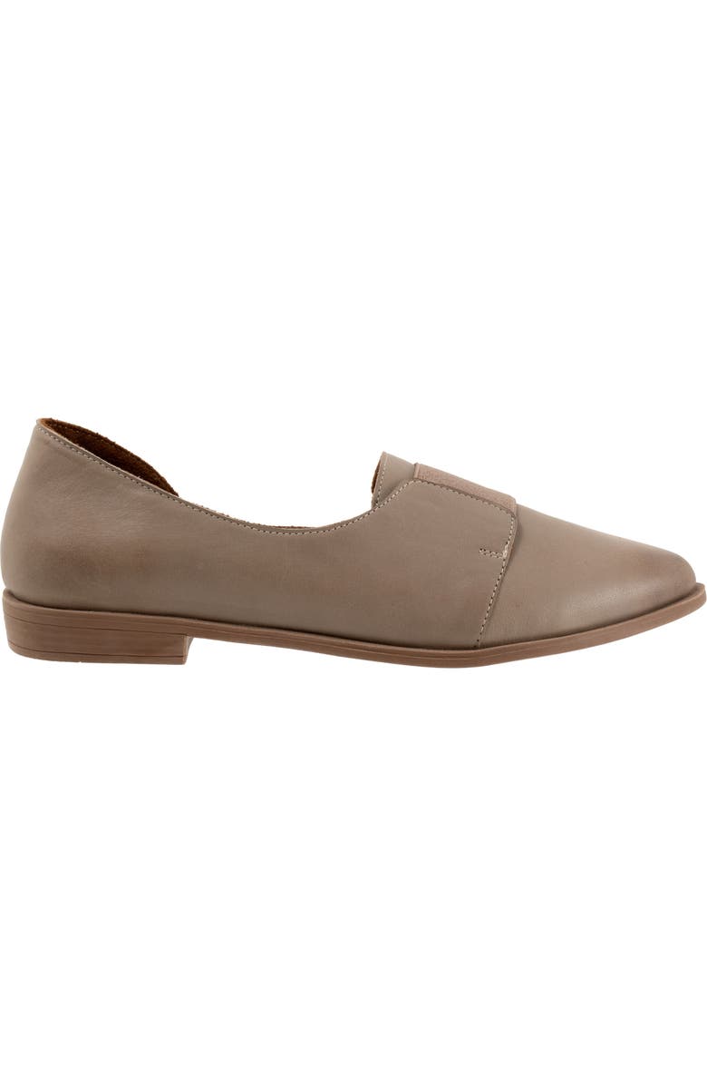 Bueno Brenda Half d'Orsay Pointed Toe Flat, Alternate, color, Grey