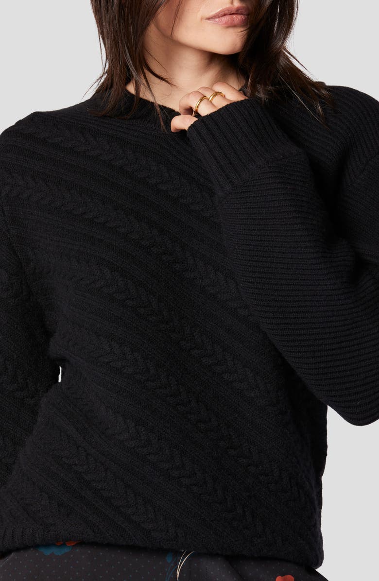 Equipment Seranon Wool Cable Sweater, Alternate, color, 