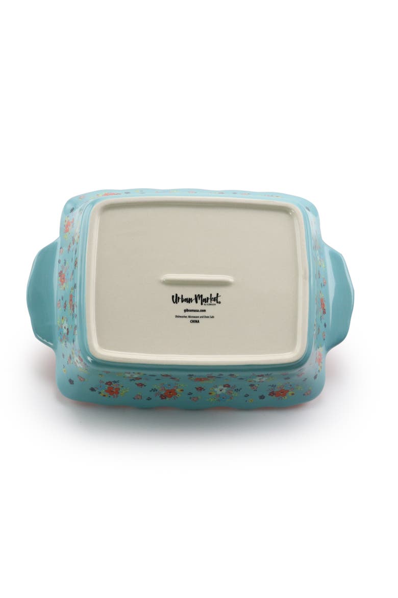 2 Piece Stoneware Bakeware Pan Set In Assorted Colors, Alternate, color, Blue