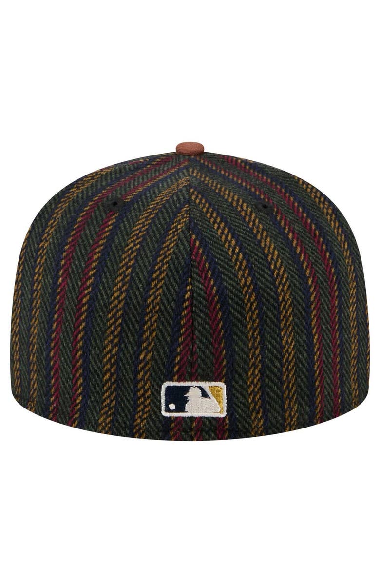 New Era Men's New Era  Brown Boston Red Sox Vintage Herringbone 59FIFTY Fitted Hat, Alternate, color, 